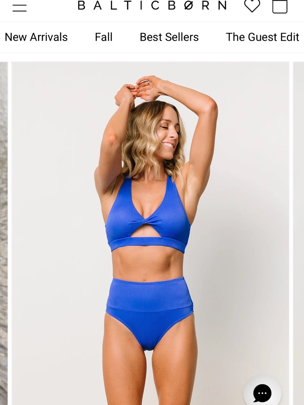 Baltic Born Ribbed Two-Piece Swimsuit in Periwinkle